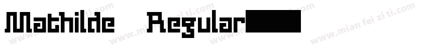 Mathilde Regular字体转换